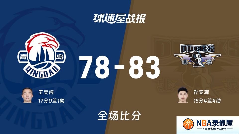 青岛vs北京战报,青岛vs北京比分结果,CBA夏季联赛