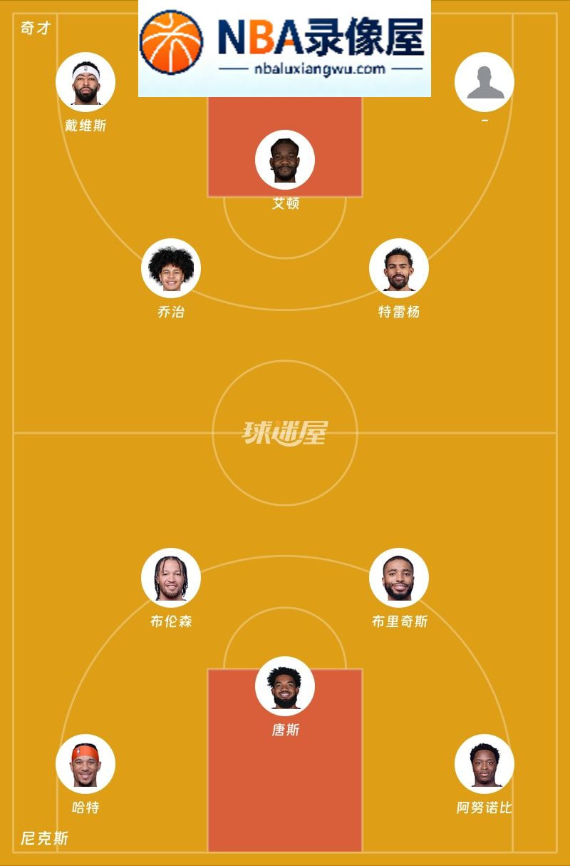 奇才vs尼克斯首发,奇才vs尼克斯首发阵容,NBA