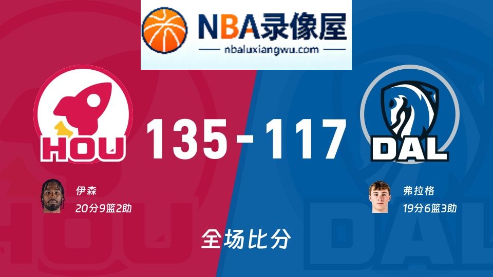 火箭vs独行侠战报,火箭vs独行侠比分结果,NBA