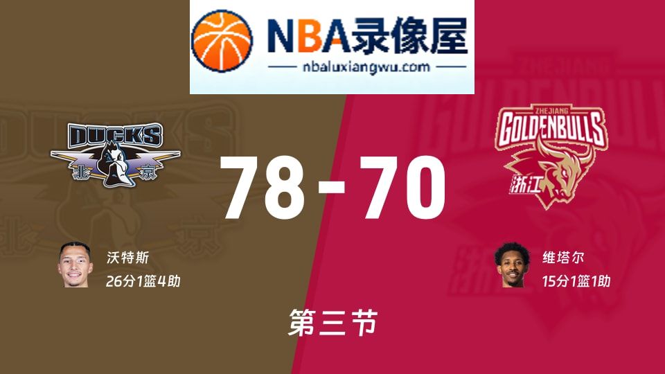 北京vs浙江第三节战报,北京vs浙江第三节比分结果,CBA