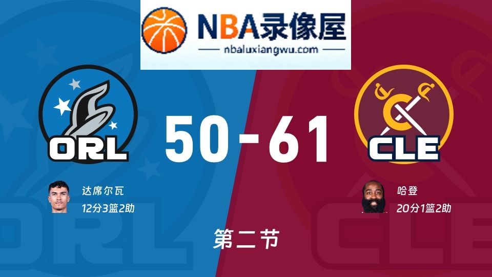 魔术vs骑士第二节战报,魔术vs骑士第二节比分结果,NBA