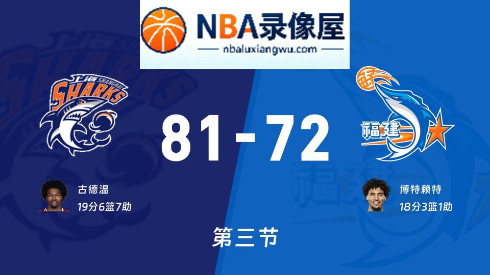上海vs福建第三节战报,上海vs福建第三节比分结果,CBA