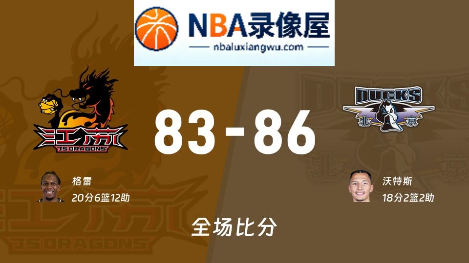 江苏vs北京战报,江苏vs北京比分结果,CBA