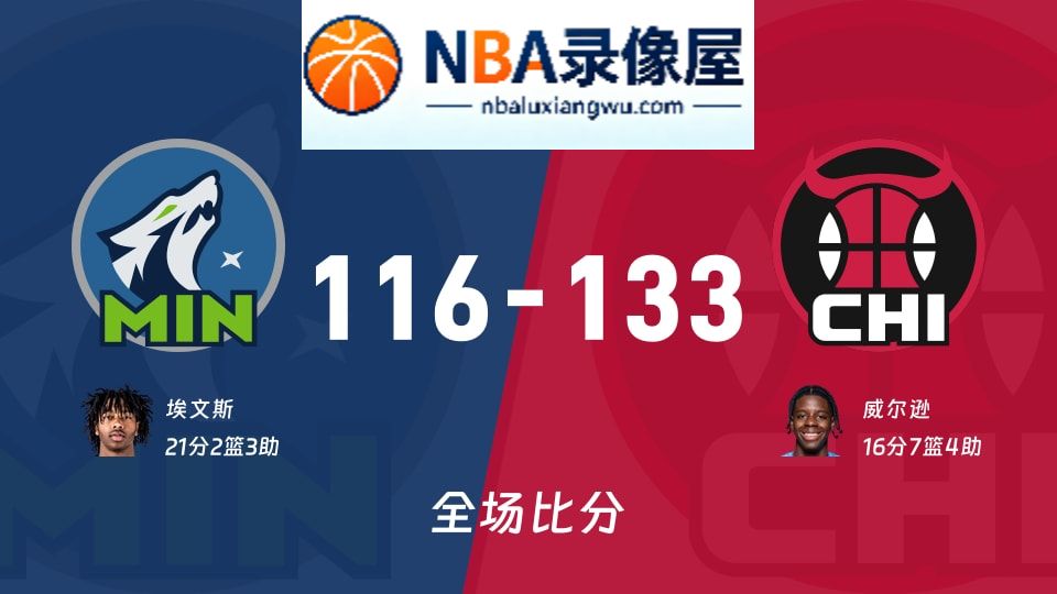 森林狼vs公牛战报,森林狼vs公牛比分结果,NBA