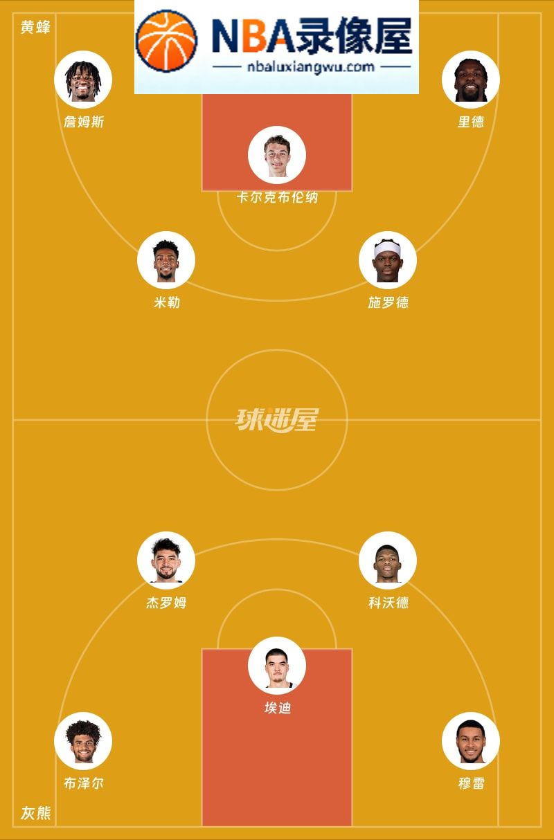 黄蜂vs灰熊首发,黄蜂vs灰熊首发阵容,NBA
