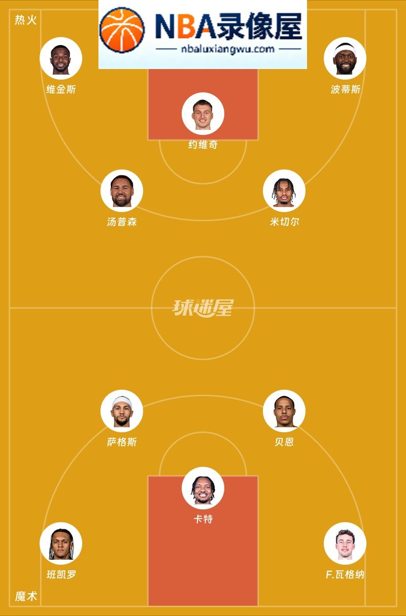 热火vs魔术首发,热火vs魔术首发阵容,NBA