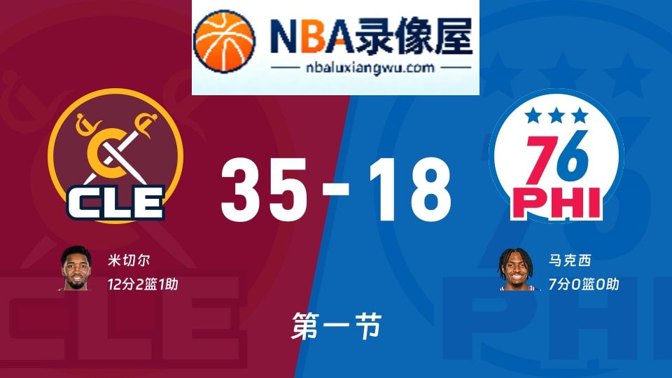 骑士vs76人第一节战报,骑士vs76人第一节比分结果,NBA