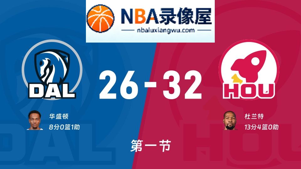 独行侠vs火箭第一节战报,独行侠vs火箭第一节比分结果,NBA