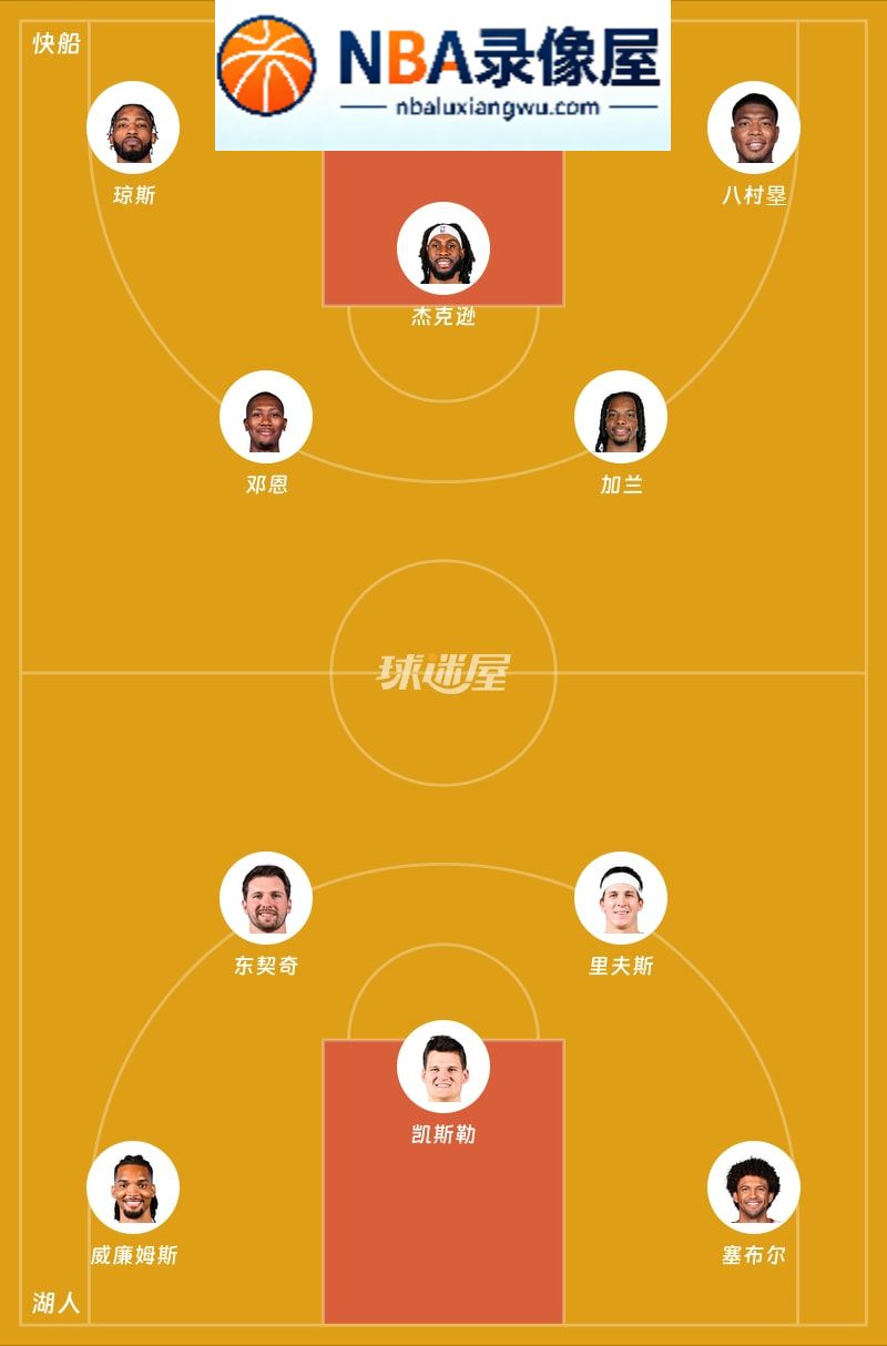 快船vs湖人首发,快船vs湖人首发阵容,NBA