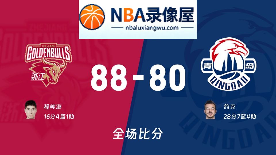 浙江vs青岛战报,浙江vs青岛比分结果,CBA