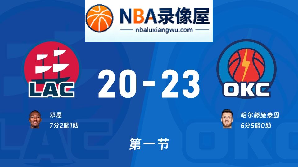 快船vs雷霆第一节战报,快船vs雷霆第一节比分结果,NBA