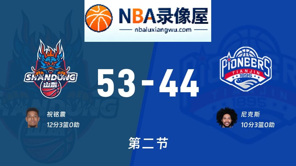 山东vs天津第二节战报,山东vs天津第二节比分结果,CBA
