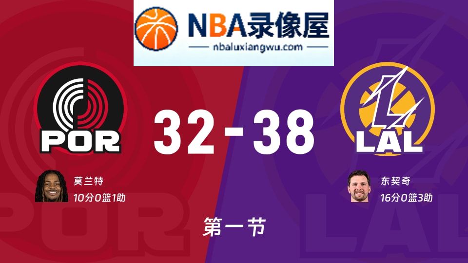 开拓者vs湖人第一节战报,开拓者vs湖人第一节比分结果,NBA