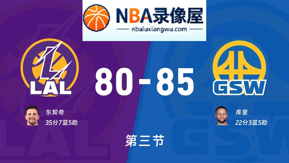湖人vs勇士第三节战报,湖人vs勇士第三节比分结果,NBA