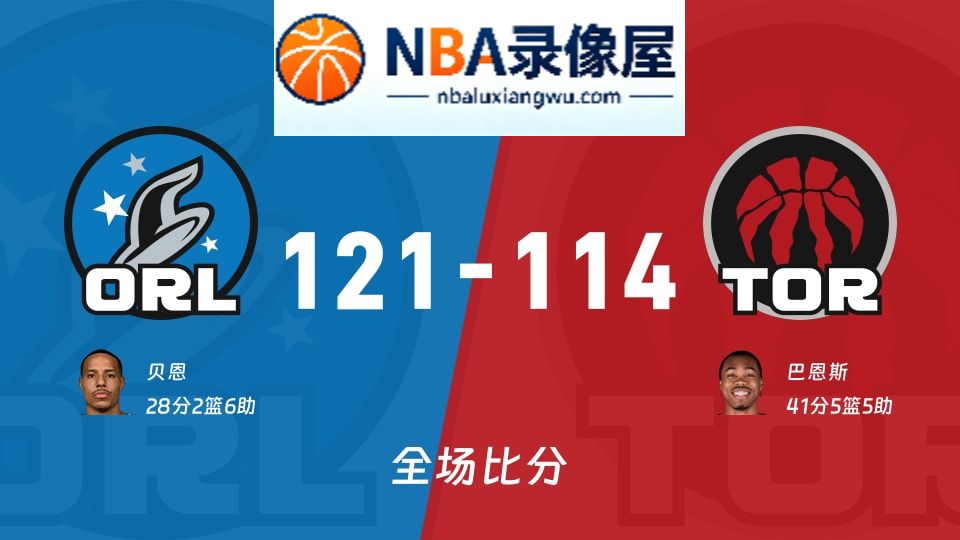 魔术vs猛龙战报,魔术vs猛龙比分结果,NBA