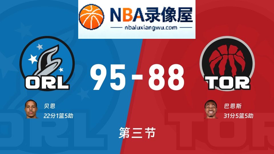 魔术vs猛龙第三节战报,魔术vs猛龙第三节比分结果,NBA