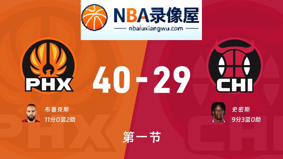太阳vs公牛第一节战报,太阳vs公牛第一节比分结果,NBA