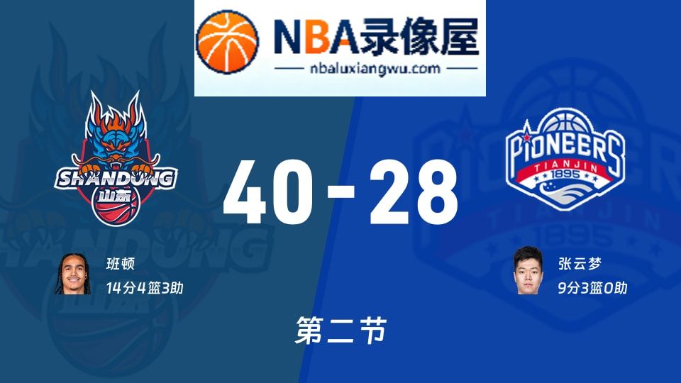 山东vs天津第二节战报,山东vs天津第二节比分结果,CBA