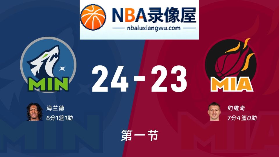 森林狼vs热火第一节战报,森林狼vs热火第一节比分结果,NBA