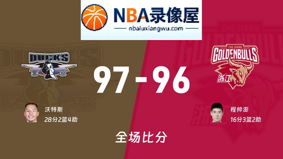 北京vs浙江战报,北京vs浙江比分结果,CBA