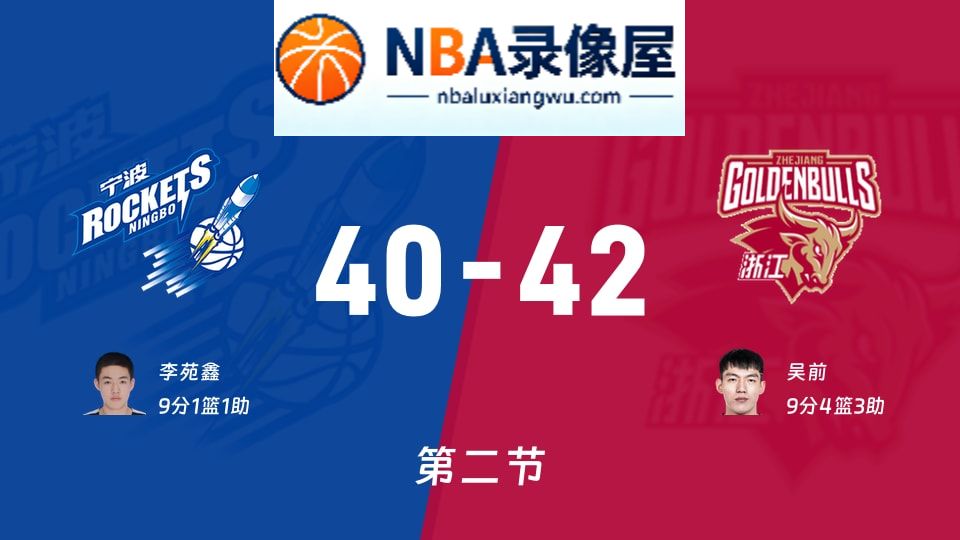 宁波vs浙江第二节战报,宁波vs浙江第二节比分结果,CBA