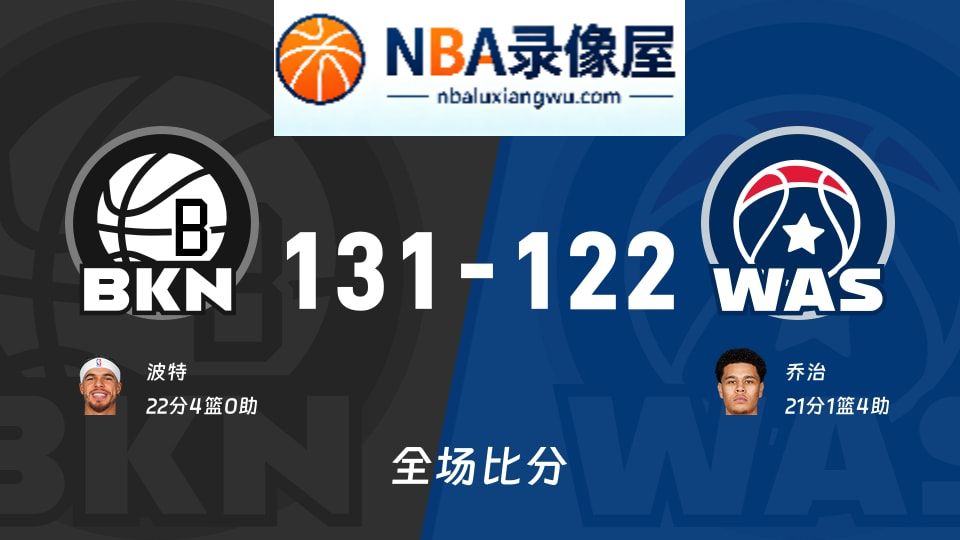篮网vs奇才战报,篮网vs奇才比分结果,NBA