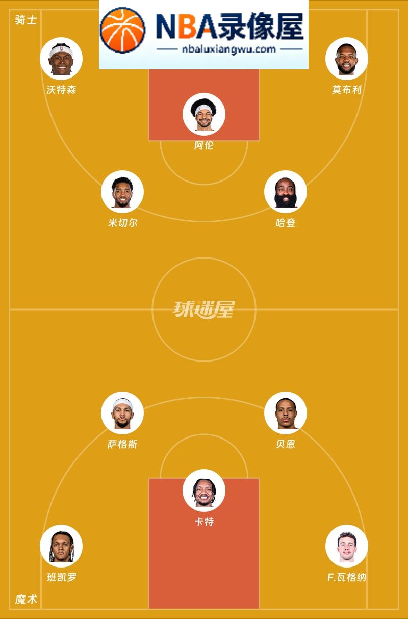 骑士vs魔术首发,骑士vs魔术首发阵容,NBA