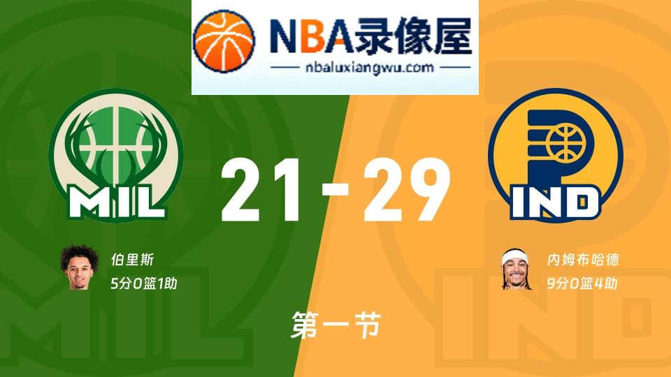 雄鹿vs步行者第一节战报,雄鹿vs步行者第一节比分结果,NBA