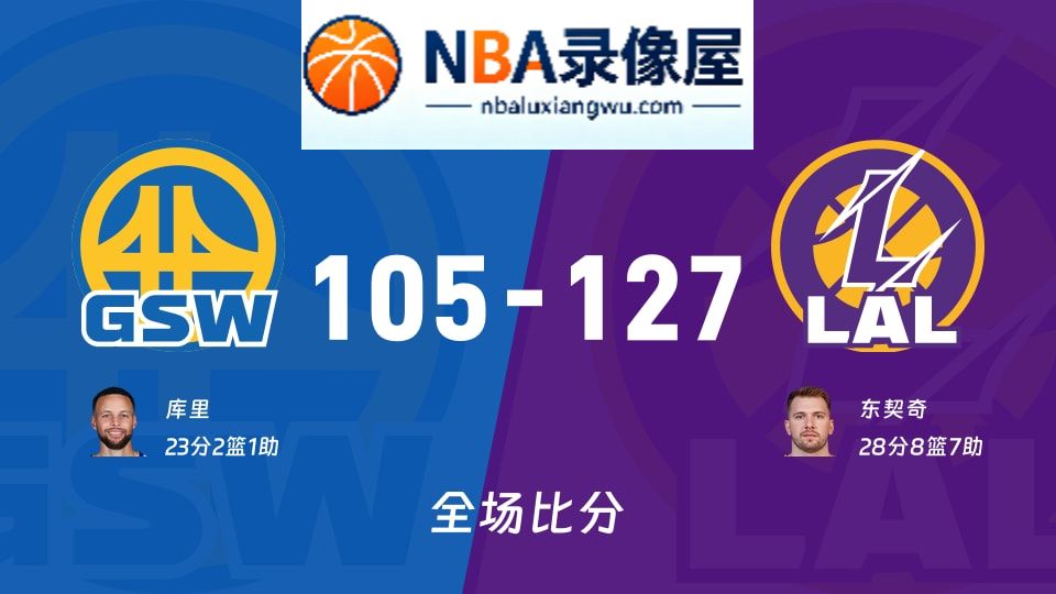 勇士vs湖人战报,勇士vs湖人比分结果,NBA