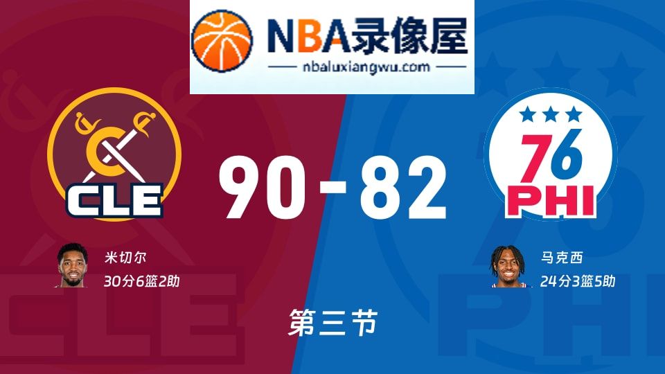 骑士vs76人第三节战报,骑士vs76人第三节比分结果,NBA