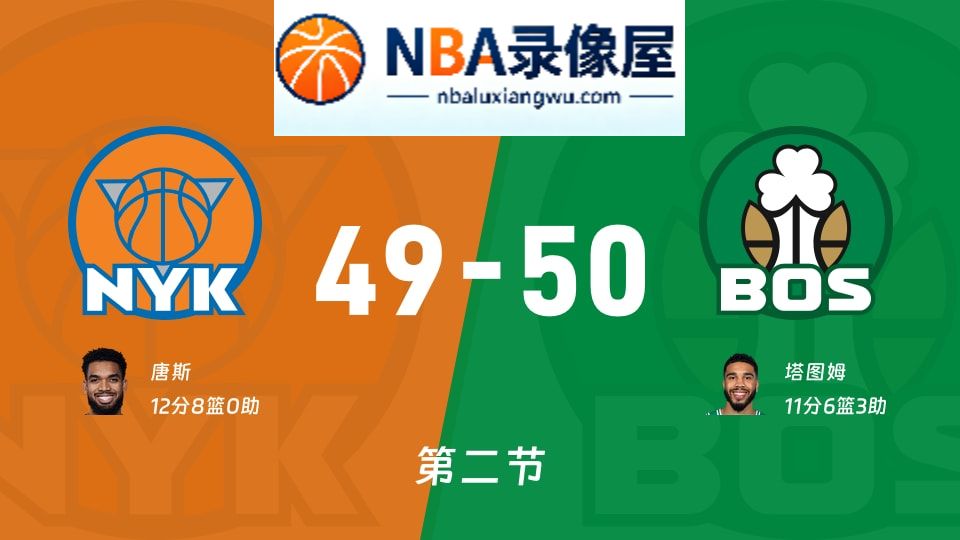 尼克斯vs凯尔特人第二节战报,尼克斯vs凯尔特人第二节比分结果,NBA