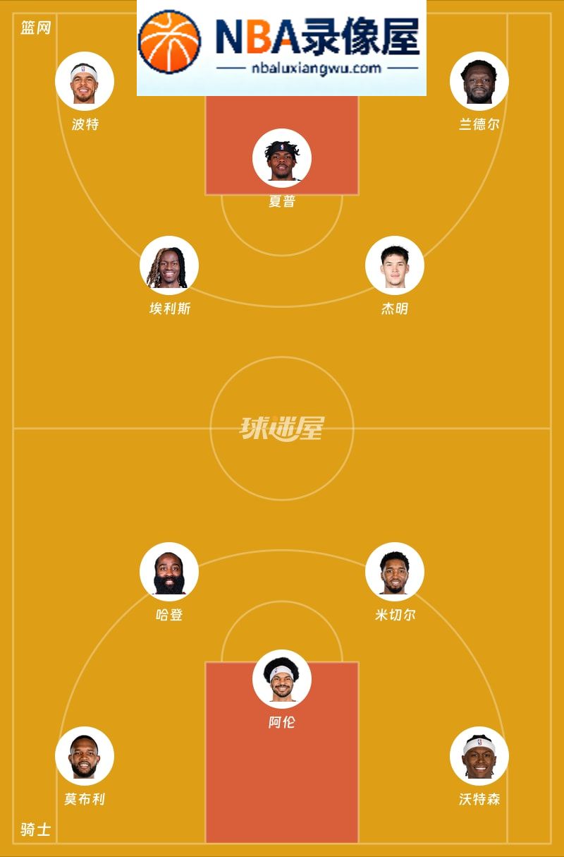 篮网vs骑士首发,篮网vs骑士首发阵容,NBA