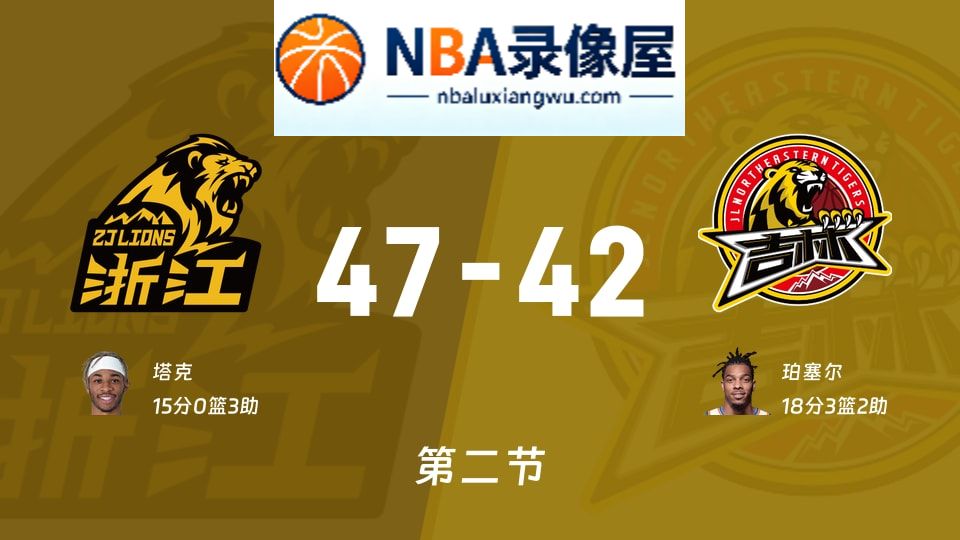 广厦vs吉林第二节战报,广厦vs吉林第二节比分结果,CBA