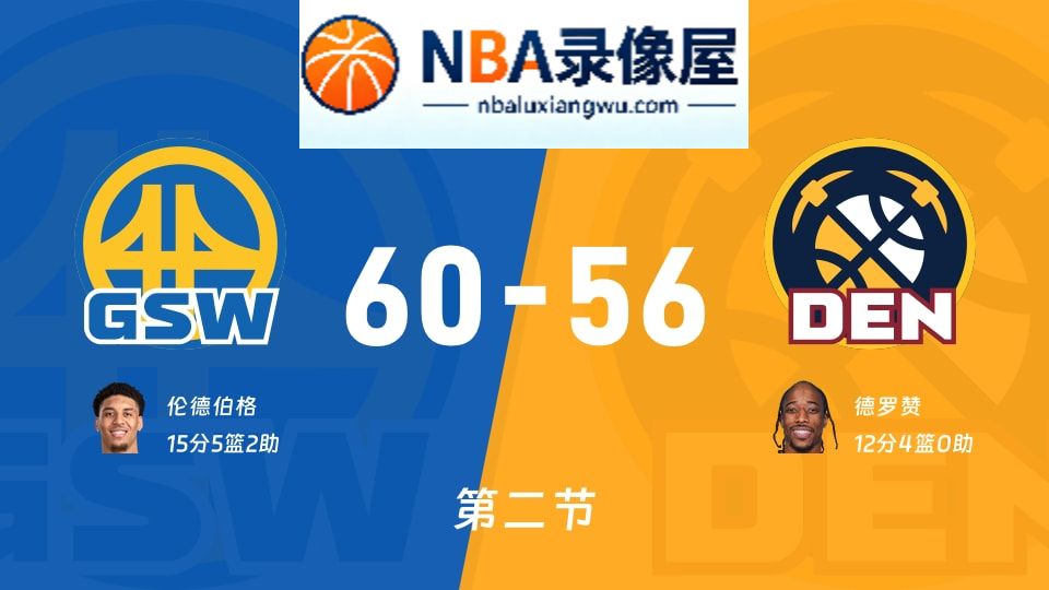 勇士vs掘金第二节战报,勇士vs掘金第二节比分结果,NBA