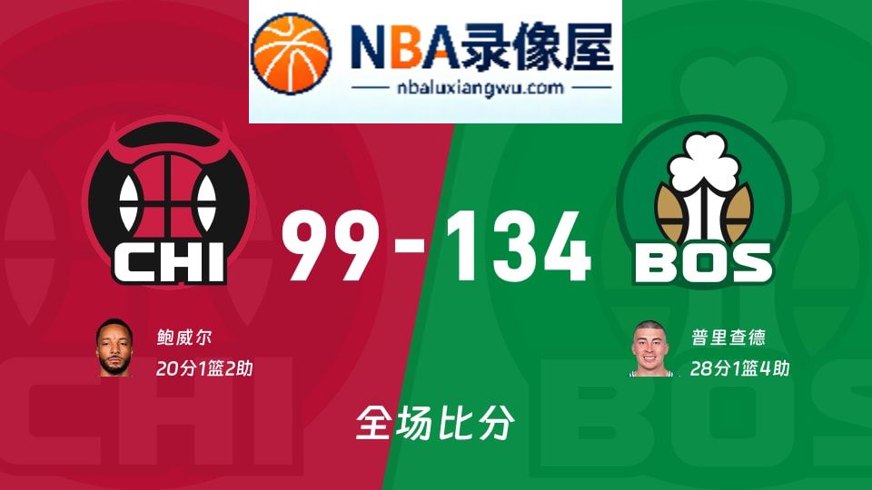 公牛vs凯尔特人战报,公牛vs凯尔特人比分结果,NBA