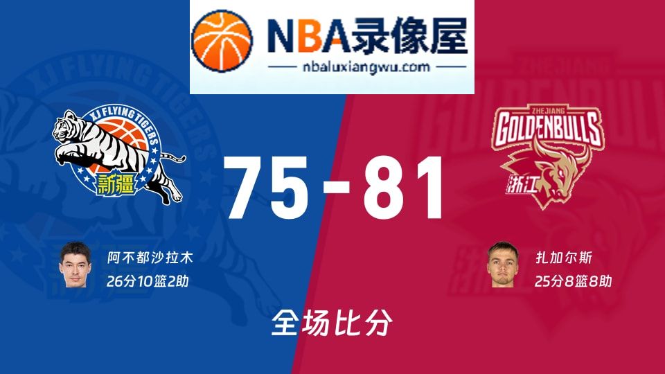 新疆vs浙江战报,新疆vs浙江比分结果,CBA