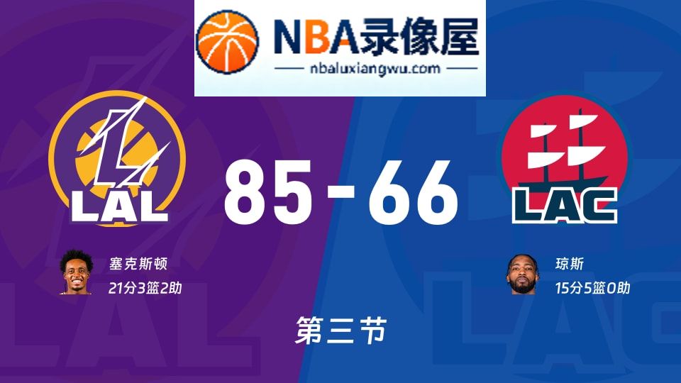 湖人vs快船第三节战报,湖人vs快船第三节比分结果,NBA