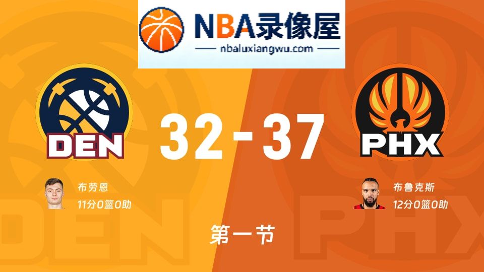 掘金vs太阳第一节战报,掘金vs太阳第一节比分结果,NBA