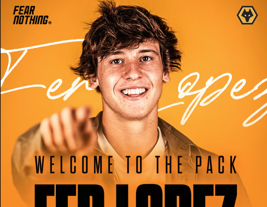 狼队官宣签下西班牙新星 21岁前锋洛佩斯加盟