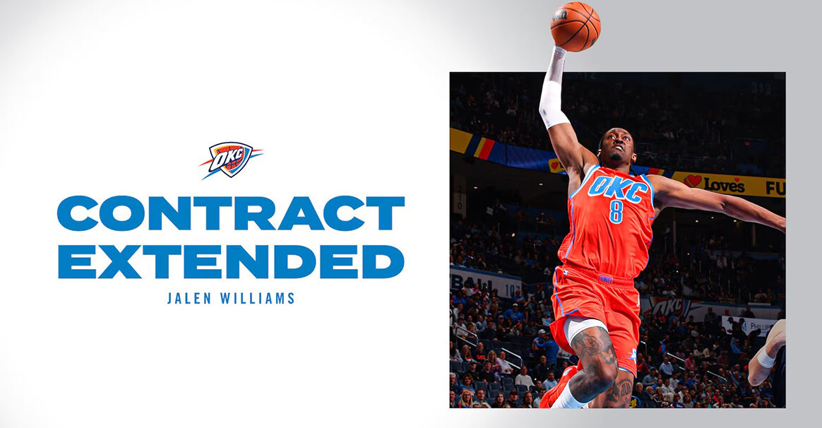 雷霆官宣续约杰威 5年2.87亿锁定未来核心